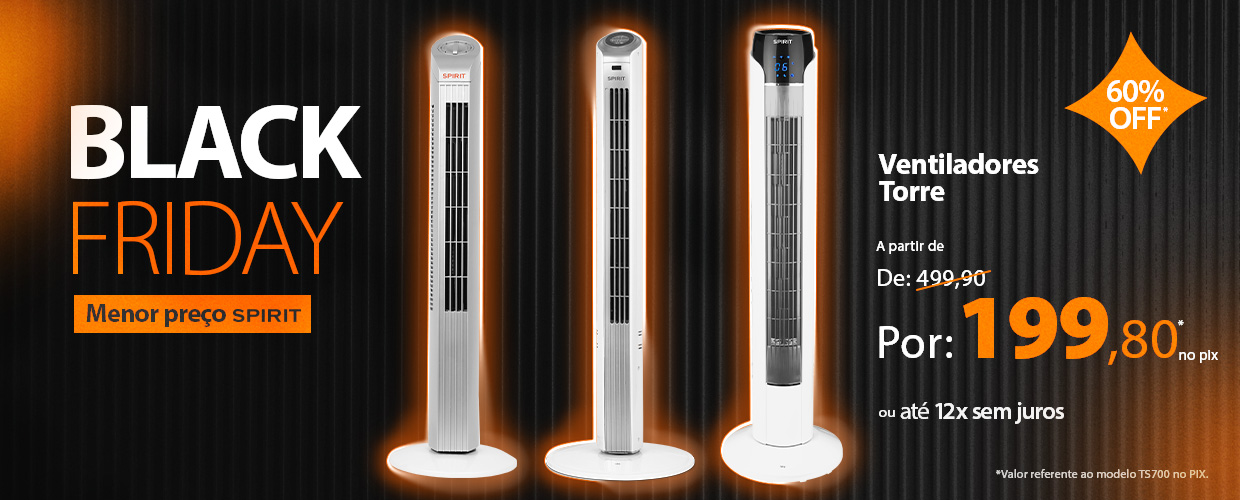 Black Friday Ventiladores Torre Spirit