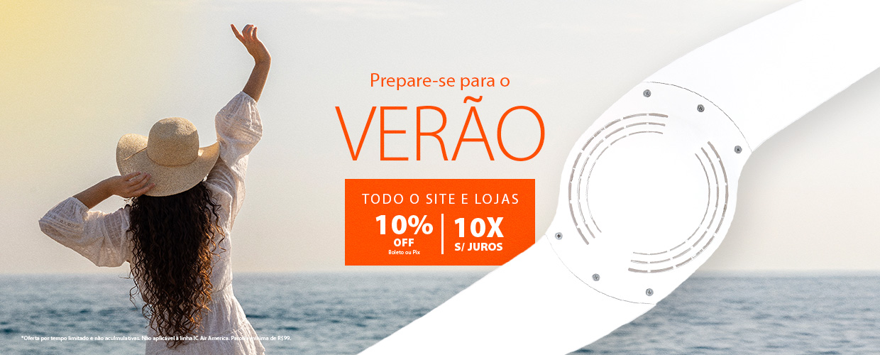 Prepare seu conforto para o Verão com Ventiladores SPIRIT em 10X Sem Juros ou 10%OFF!