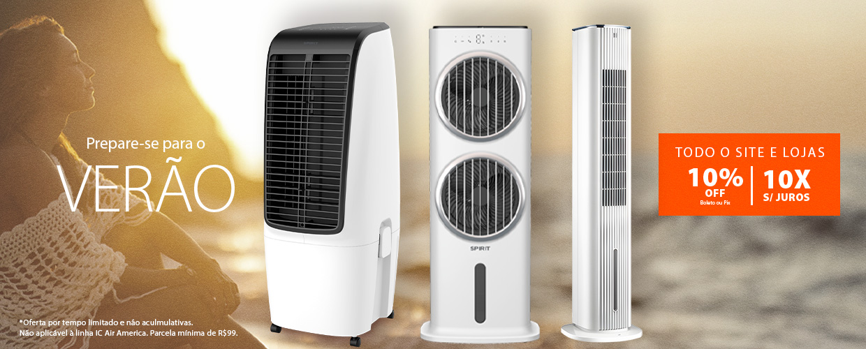 Climatizador de Ar SPIRIT para preparar seu conforto para o verão!