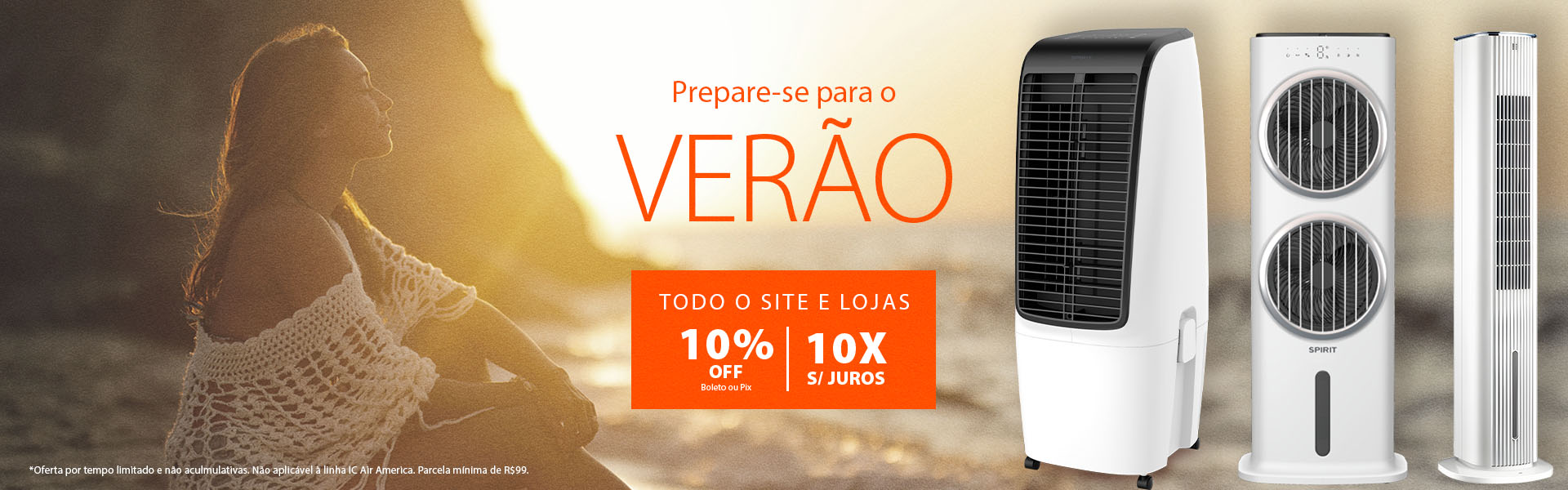 Climatizador de Ar SPIRIT para preparar seu conforto para o verão!
