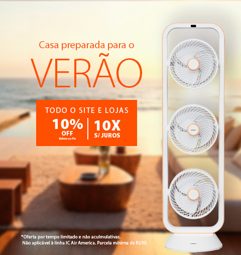 Ventilador Torre Triplo SPIRIT para preparar seu conforto para o verão!
