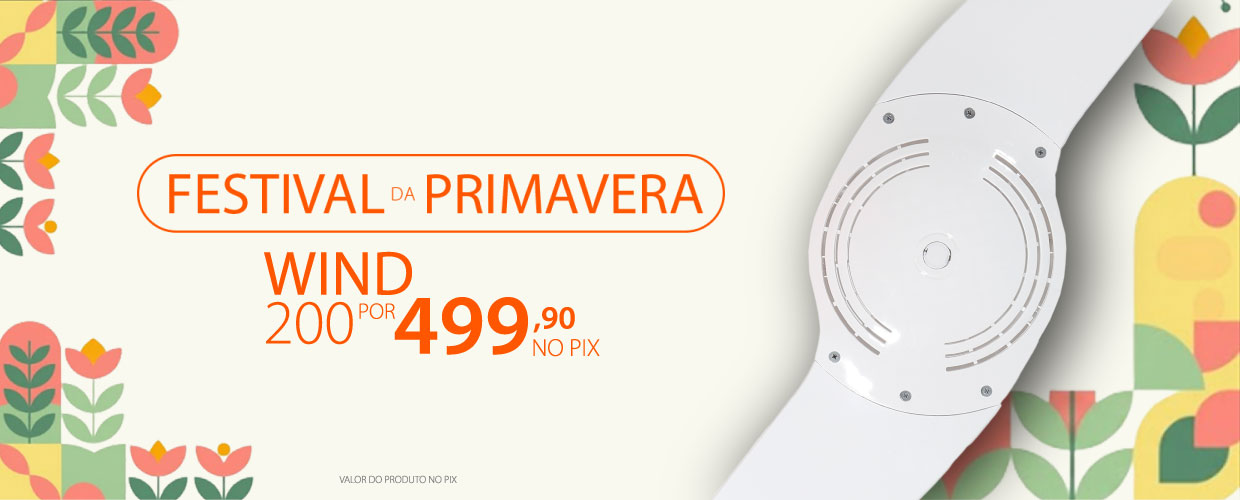 Ventiladores de teto com descontos incríveis na Primavera SPIRIT!*