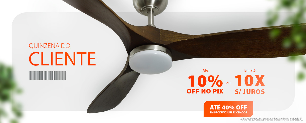 Quinzena do Cliente: Tudo 10% OFF no Pix e Ofertas até 40% OFF em 10X Sem Juros*
