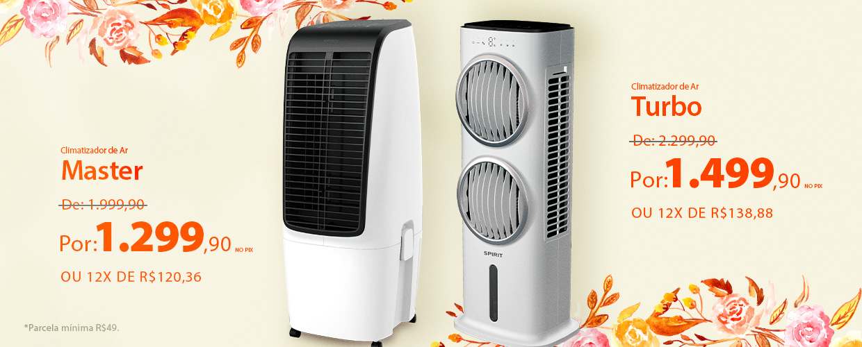 Climatizadores de Ar com descontos  incríveis na Primavera SPIRIT!*