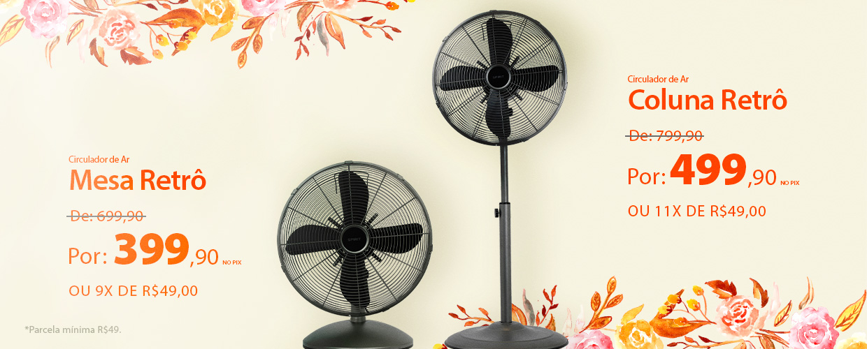 Ventiladores Retrô com descontos únicos só agora!