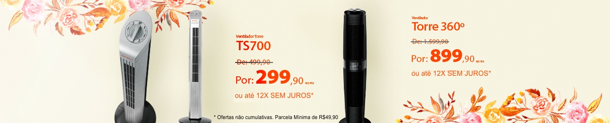 Ventiladores torre com descontos incríveis na Primavera SPIRIT!*
