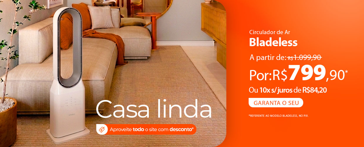 Ventilador Sem Hélices SPIRIT com Desconto Exclusivo, só agora!