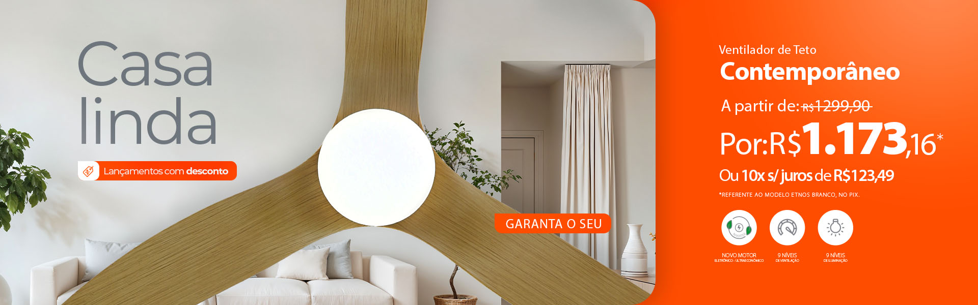 Conheça a Nova linha de Ventiladores SPIRIT Contemporânea!