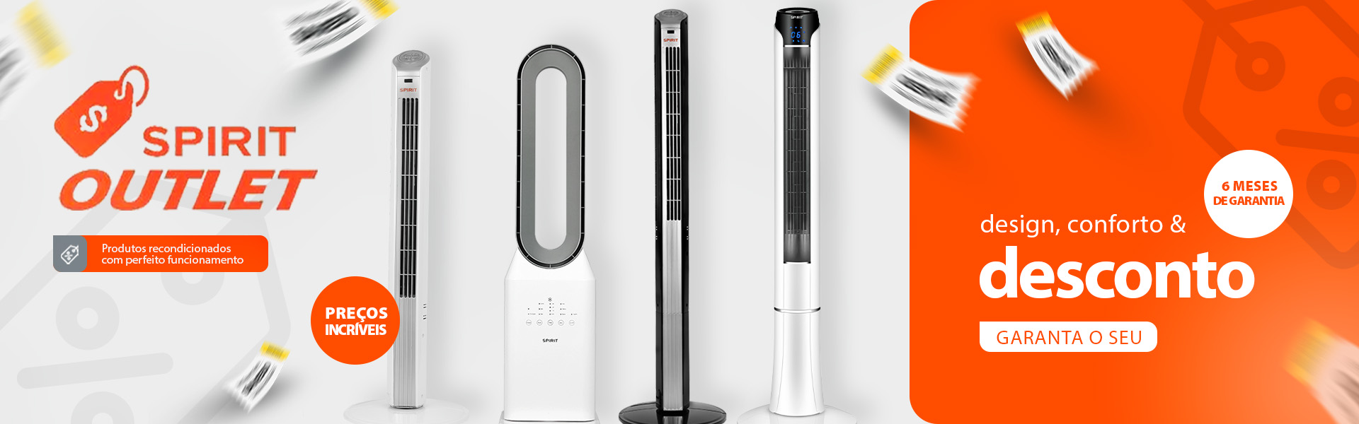 O máximo da tecnologia e design pelo melhor preço! Conheça os recondicionados Outlet SPIRIT*