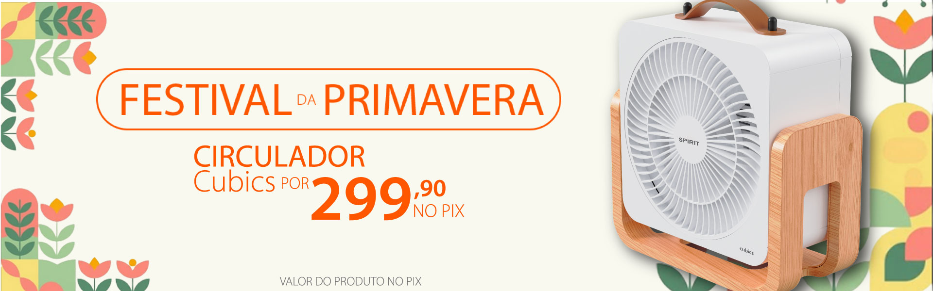 Ventiladores portáteis com descontos incríveis na Primavera SPIRIT!*