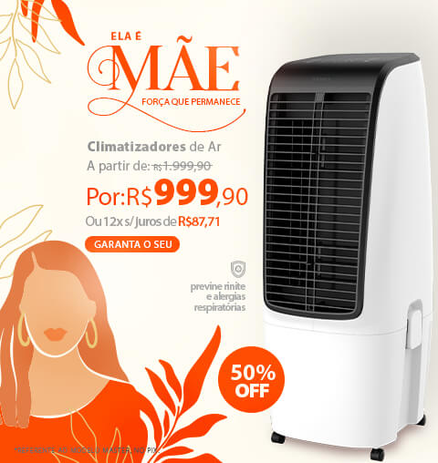 Climatizador de Ar SPIRIT com até 50% OFF no Saldo de Verão*