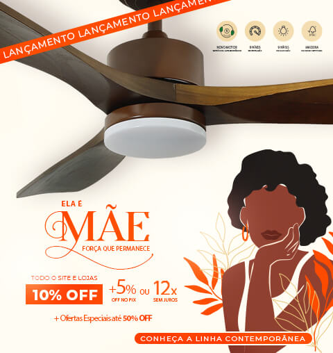 Conheça a Nova linha de Ventiladores SPIRIT Contemporânea, com até 15% OFF*!