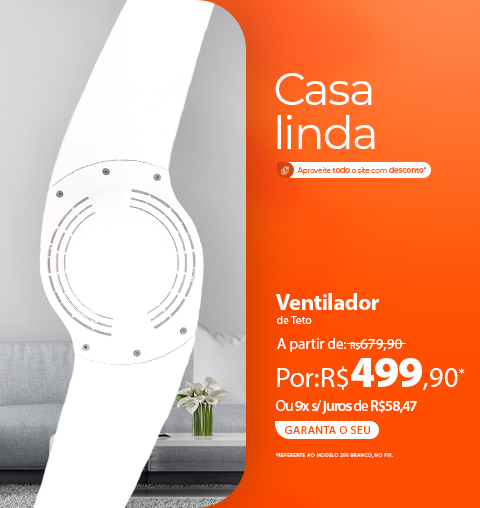 Ventilador de Teto SPIRIT a partir de R$ 499,90 no PIX para sua Casa Linda!