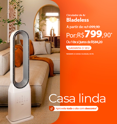 Ventilador Sem Hélices SPIRIT com Desconto Exclusivo, só agora!