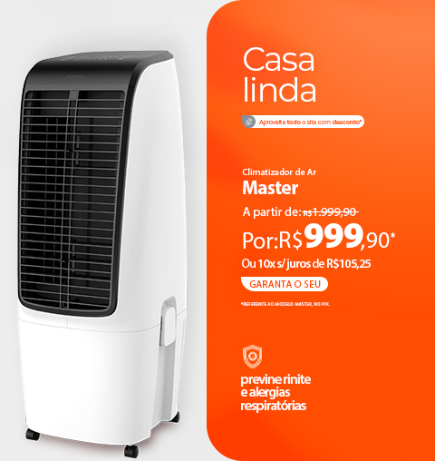 Climatizador de Ar SPIRIT com até 50% OFF para sua Casa Linda*