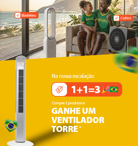 Ventilador Torre, na Copa SPIRIT Ganhe um Ventilador Torre!*