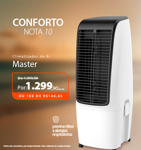 Climatizador de Ar com desconto máximo e 10X Sem Juros!*