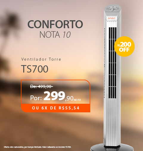 Ventiladores Portáteis com 20% de Desconto no PIX ou 10%OFF em 10X Sem Juros   *
