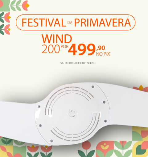 Ventiladores de teto com descontos incríveis na Primavera SPIRIT!*