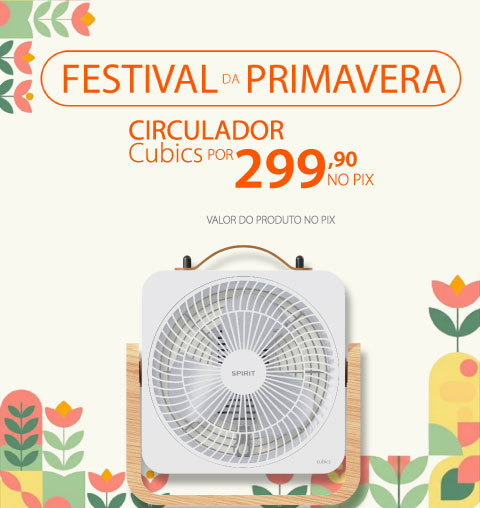 Ventiladores portáteis com descontos incríveis na Primavera SPIRIT!*