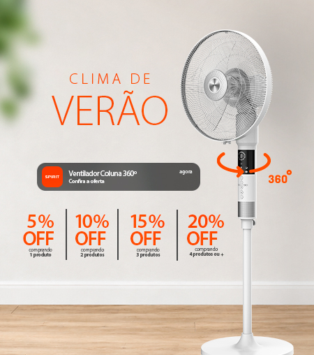 Ventilador 360 graus com Descontos Progressivos até 20% OFF!*