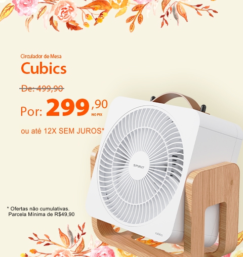 Ventiladores portáteis com descontos incríveis na Primavera SPIRIT!*