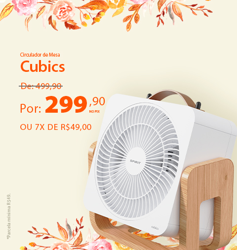 Ventiladores portáteis com descontos incríveis na Primavera SPIRIT!*