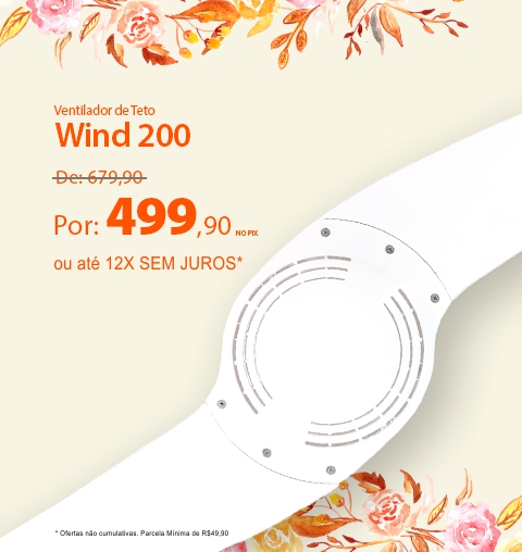 Ventiladores de teto com descontos incríveis na Primavera SPIRIT!*