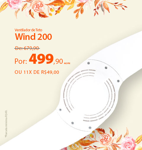Ventiladores de teto com descontos incríveis na Primavera SPIRIT!*