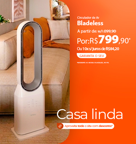 Ventilador Sem Hélices SPIRIT com Desconto Exclusivo, só agora!